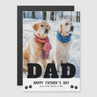 Dog Dad Happy Father's Day Paw imprime una foto mo