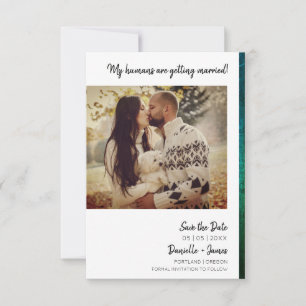 Dog Engaged Photo Instant Effect Green Texture