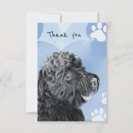 Dog Gracias Personalizado De Tarjetas Festividad D