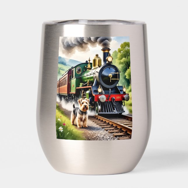 Dog Greeting steam train (Trasero)