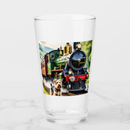 Dog Greeting steam train