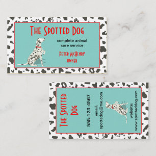 Dog Grooming Animal Care Service Tarjeta de presen