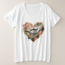 Dog Lover Human Animal Bond Watercolor Heart