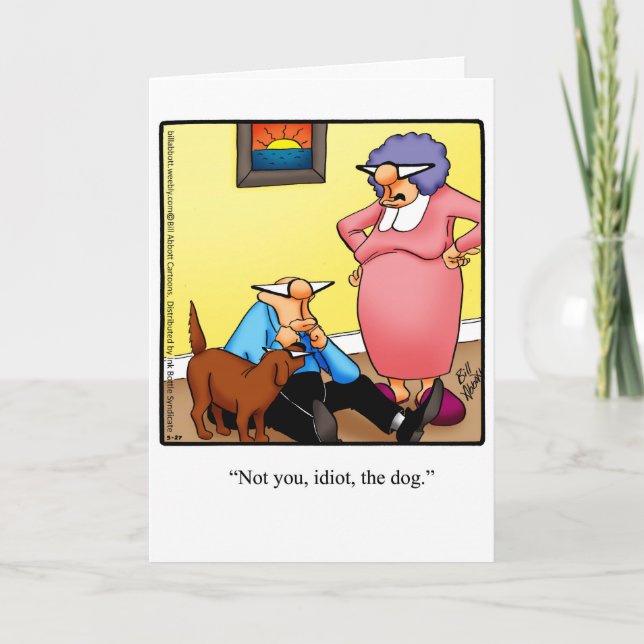 Dog Lover Humor Graciosa Tarjeta de Saludo (Anverso)