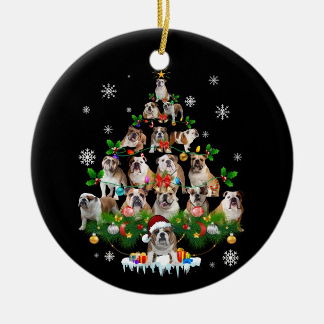 Dog Lovers | Ornamentos de árbol de Navidad de Bul (Frente)