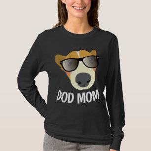 DOG MOM, Camisetas NEGRAS