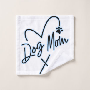 DOG MOM, CORAZÓN AZUL CLARO