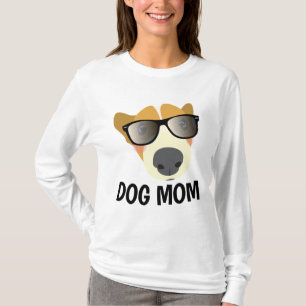 DOG MOM Ladies Dog Lover Camisetas