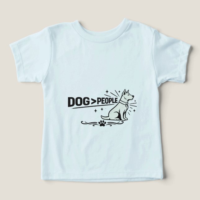 DOG > PEOPLE – Funny Dog Lover Minimalist Design (Diseño delantero )