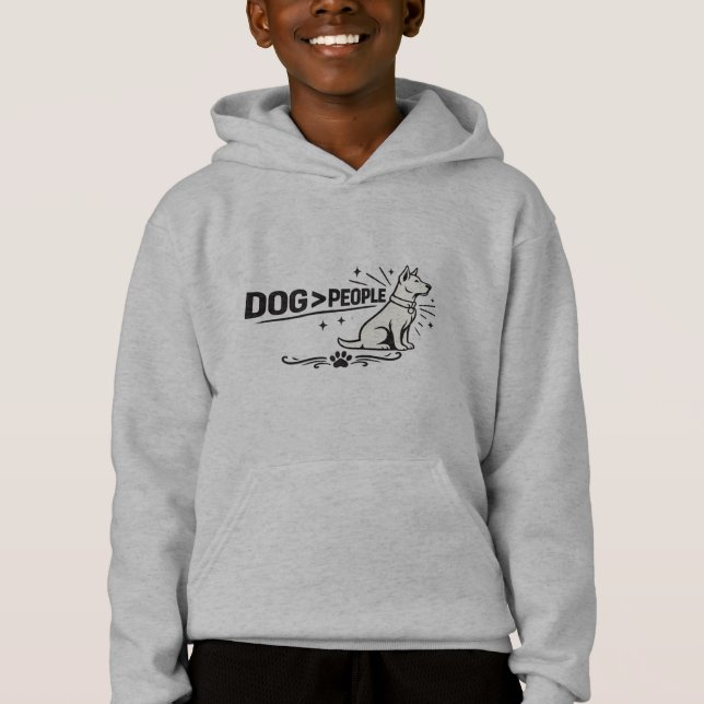 DOG > PEOPLE – Funny Dog Lover Minimalist Design (Anverso)