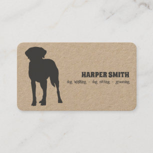 Dog Walker Grooming Tarjeta de presentación