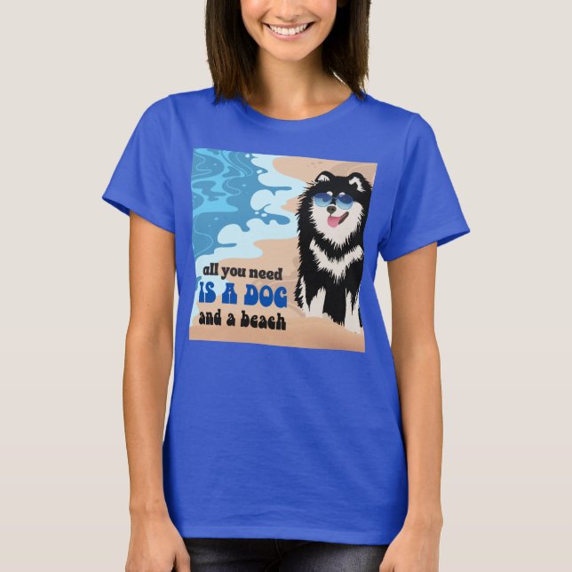 DOG Y A BEAC camisetas finlandés Lapphund todos lo (Anverso)
