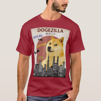 DogezillaFunny DOGE MEME Shiba Inu Camisa de pe