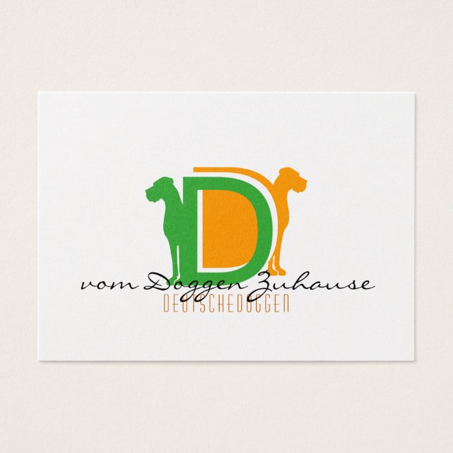 Doggen alemanes tarjetas de presentación (Frente)