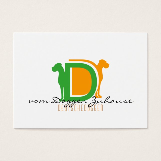 Doggen alemanes tarjetas de presentación (Frente)