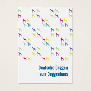 Doggen alemanes tarjetas de presentación