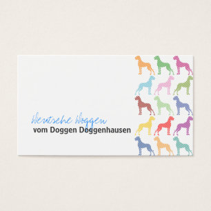 Doggen alemanes tarjetas de presentación