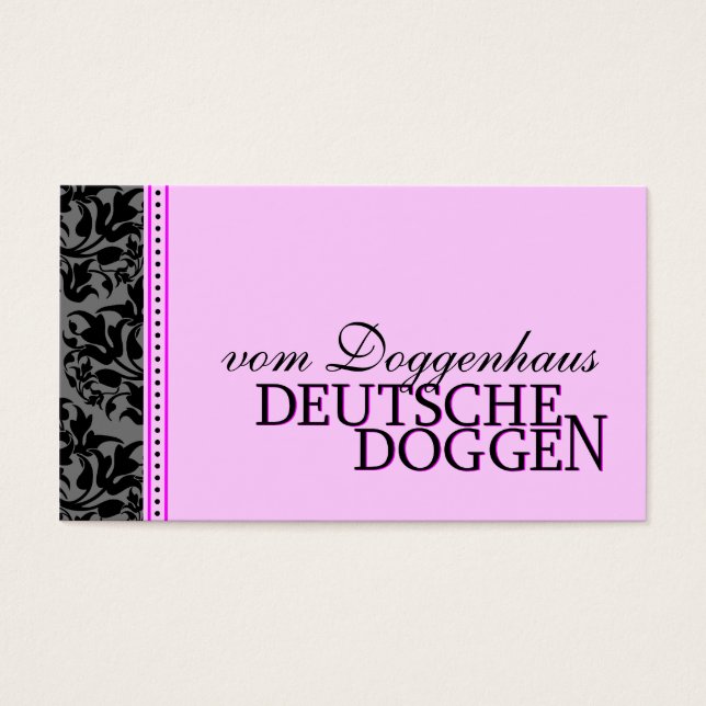 Doggen Visitenkarten (Frente)