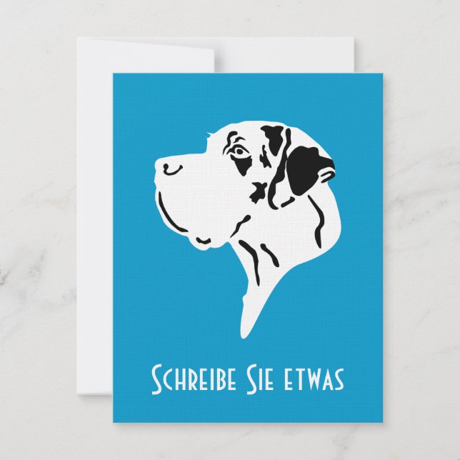 Doggenkarte zum beschriften (Anverso)