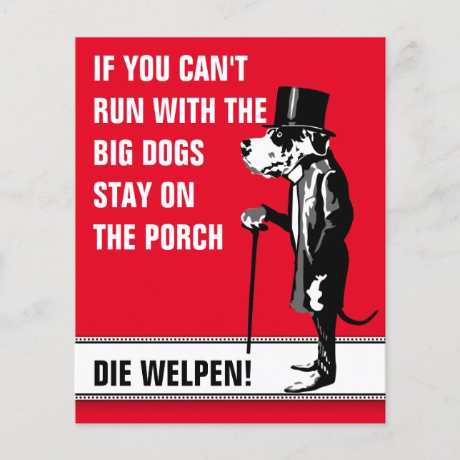 Doggenwelpen Flyer für Hundezüchter (Frente)