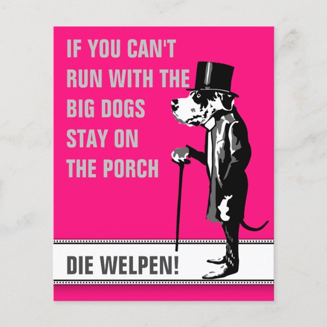 Doggenwelpen Flyer für Hundezüchter (Frente)