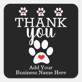 Doggie Day Care | Personalizado Gracias Pegatinas