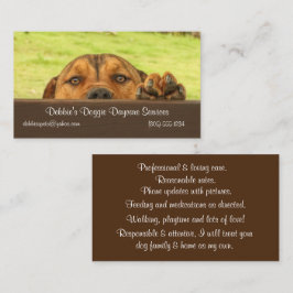 Doggie Daycare Services - Tarjeta de presentación