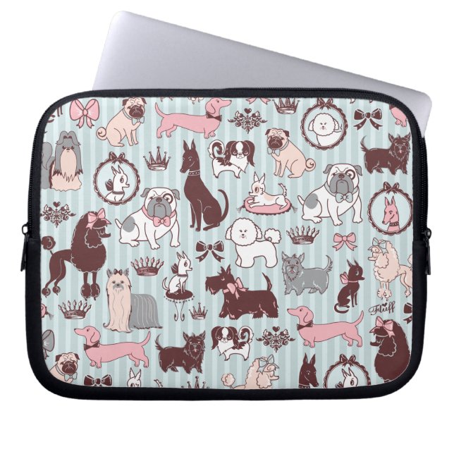 Doggy Boudoir Funda Portátil (Frente)
