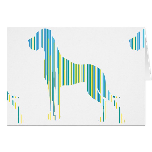 Dogo Alemán Minimalista (Anverso (Horizontal))