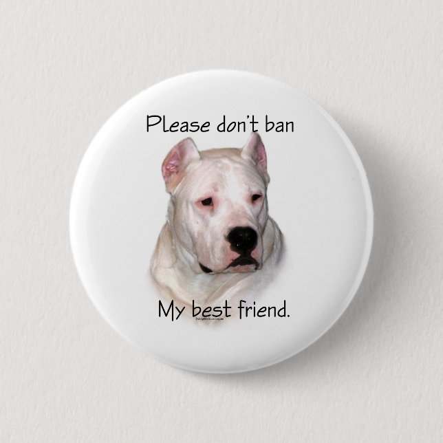 Dogo Argentino Anti-BSL - Botón (Anverso)