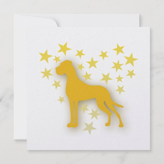Dogo de Burdeos con corazón de estrella (Anverso)
