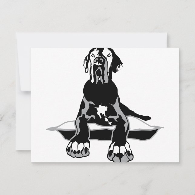 Dogo de Burdeos divertido Ilios  (Anverso)