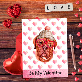Dogo de Mastín Francés Sé Mi San Valentín Tarjeta 