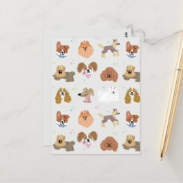 Dogs Mascotas Tarjeta de Stationery para niños
