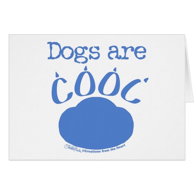 DOGS son Guay Paw Print (Anverso (Horizontal))