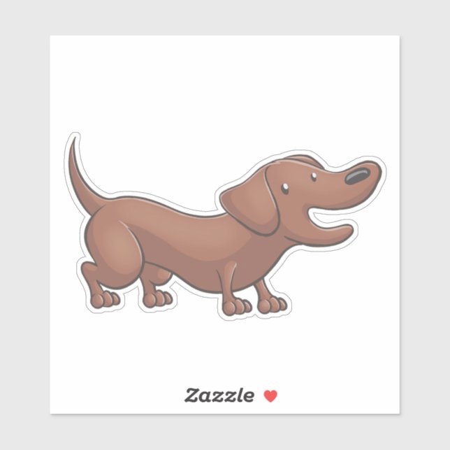 Dogsund caliente: Pegatina (Hoja)