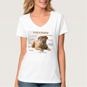 Dogue de burdeos entre camisetas