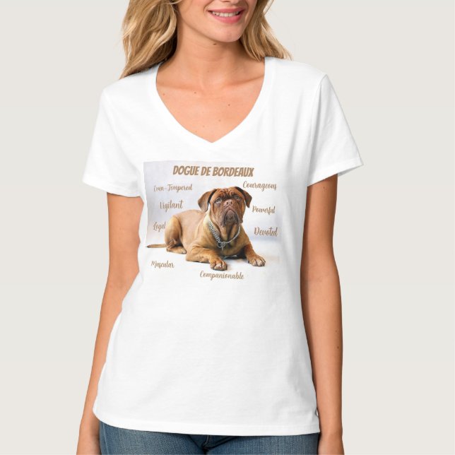 Dogue de burdeos entre camisetas (Anverso)