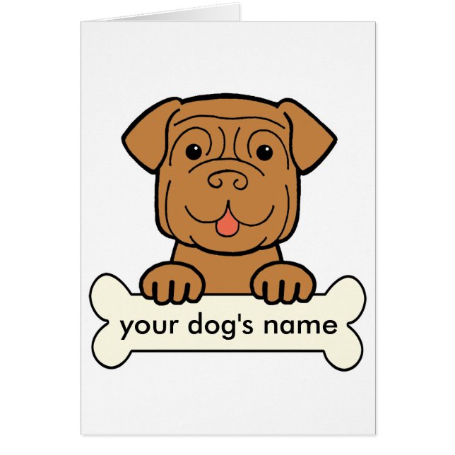 Dogue personalizado de Bordeaux (Frente)