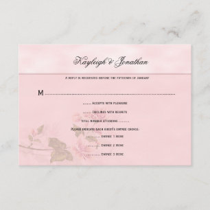 Dogwood rosa Blossoms Floral RSVP