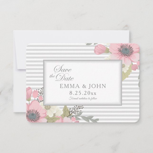 Dogwood rosa salva el anuncio de la fecha (Anverso)