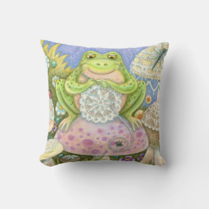 Doilis Hacen Un COJÍN DECORATIVO Hoppy Home FROG