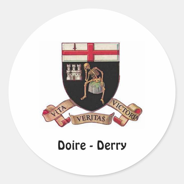 Doire (Derry) - Pegatina (Anverso)