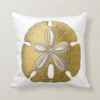 Dólar de arena de oro en la almohada de tiro