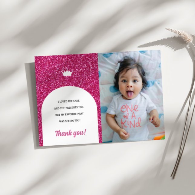 Doll rosa caliente, muñeca de moda gracias tarjeta (Subido por el creador)