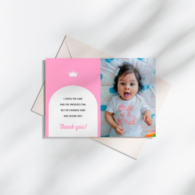 Doll rosa caliente, muñeca de moda gracias tarjeta (Subido por el creador)