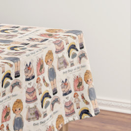 Dolly Dingle y su mantel de muñecas