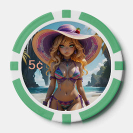 Dollz by: Svace 03 5 centavos Chip de póquer