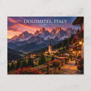 Dolomitas Italia Tarjeta Postal de Viaje