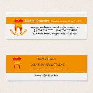 Doloroso dibujo de la designación de dentista dent